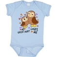thumbnail image 3 of Inktastic My Great Aunt Loves Me Cute Owl Family Boys or Girls Baby Bodysuit, 3 of 5