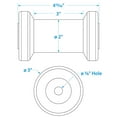 thumbnail image 5 of Seachoice Spool Roller, 5 In. Length, 5/8 In. ID, Gold, 5 Year Warranty, 5 of 5