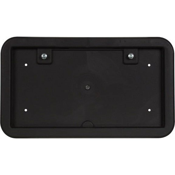 License Plate, Bracket Black Plastic, Without Light Frames, Around License Plate