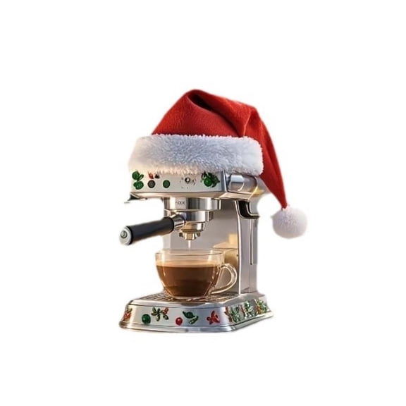 Bwiyojiz Home Decor Hanging Ornaments Coffee Pendant with Santa Hat Christmas Party Decorations Tree, Christmas Gifts, Multicolor