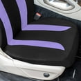 thumbnail image 6 of FH Group Universal Fit Purple Car Seat Covers, Polished and Chic Flat Cloth Seat Protector for Trucks, SUVs & Vans, Washable - Full Set, 6 of 9