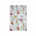 thumbnail image 1 of Floral Hanging Pocket Organizer, Modern Graphical Concept of Wildflower Silhouettes and Striped Round, Printed Polyester Storage Bag with Pockets, 14" x 20", Multicolor, 1 of 2