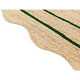 thumbnail image 2 of KLAVATE Natural Jute Wave Edge Hand Braided Scalloped Farmhouse Entryway Jute Rug, 2 of 4