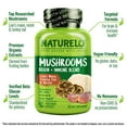 thumbnail image 4 of NATURELO Mushroom Supplement – Brain & Immune Health Blend with Lion’s Mane, Reishi, Turkey Tail – 90 Vegan Friendly Capsules, 4 of 6
