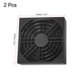 thumbnail image 2 of 2 Pack Fan Dust Filter Guard Grill Cover Black Plastic Computer Mesh for 80mm PC Case Fan, 2 of 6