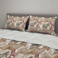 thumbnail image 2 of Zebra Comforter & Sham Bedding Set, Hand Drawn Savannah Animals Abstract Pattern Camouflage, 3 pcs Duvet Set Microfiber Filling Quilt, 5 Sizes, Pale Caramel Green Brown, by Ambesonne, 2 of 4