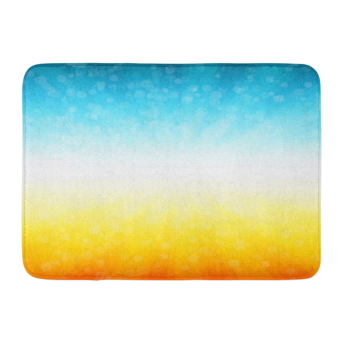 GODPOK Orange Sun Blue Ray Summer Time of Colored Abstract Yellow Bright Red Sky Rug Doormat