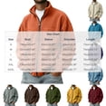 thumbnail image 4 of Polar Fleece Jacket for Men Ghalytn Full Zip Stand Collar Coat - Lightweight Outdoor Top with Pockets, 4 of 7