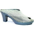 thumbnail image 1 of Bernie Mev Mule à Talon Haut pour Femmes Stella avec Bout Ouvert - Gris Argenté, 1 of 1