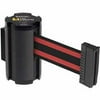 Lavi Industries 50-3010WB-BR Wall Mount 7 ft. Retractable Belt Barrier, Black with Red Stripe