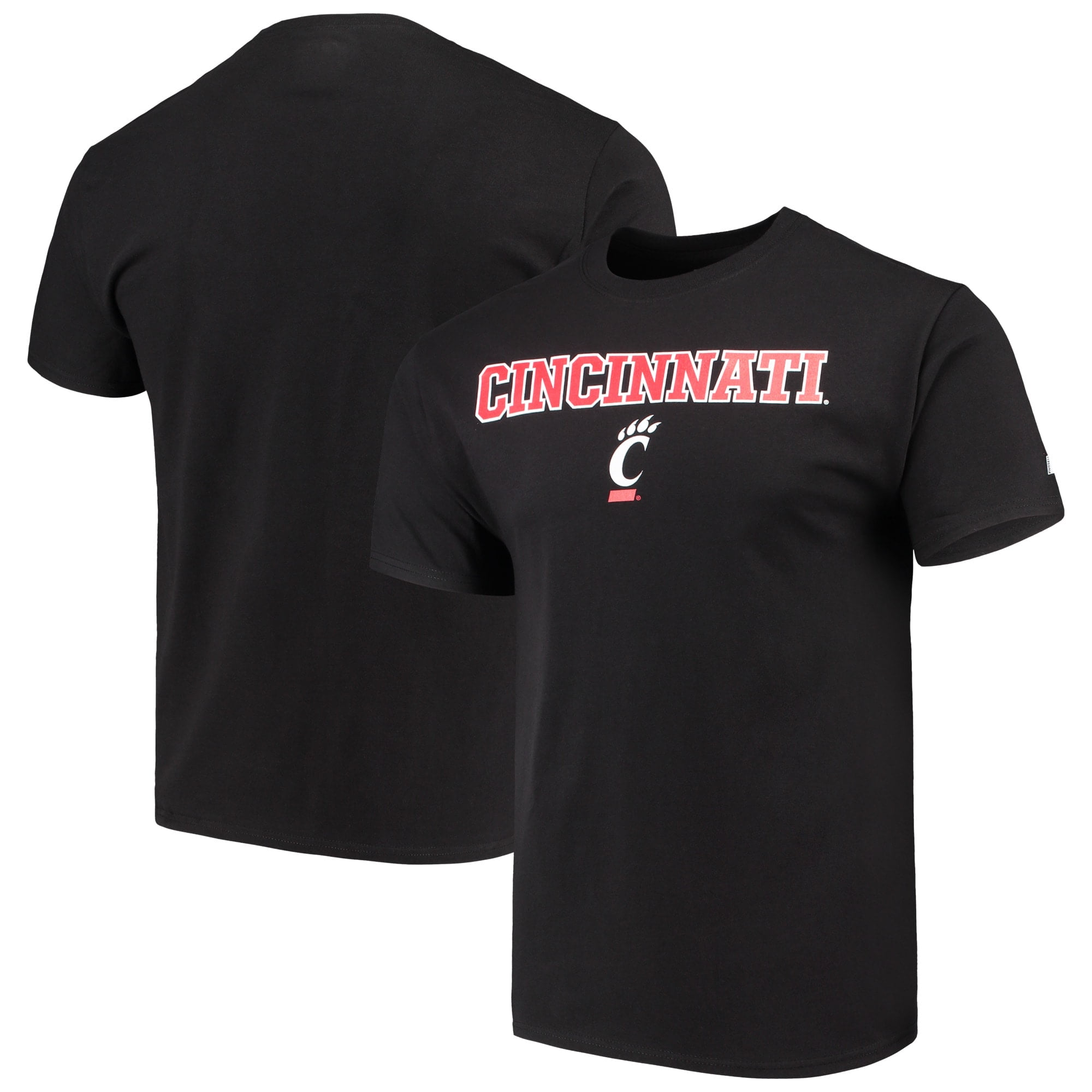 Russell Athletic - Men's Russell Athletic Black Cincinnati Bearcats Crew Core Print T-Shirt 