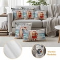 thumbnail image 6 of Surfboard Santa Christmas Outdoor Pillow Covers 20"x20" Set of 2,Waterproof Throw Pillow Covers for Patio Furniture,Coastal Nautical Beach Shell Decorative Cushion Pillowcases for Garden Couch Sofa, 6 of 9