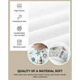 thumbnail image 2 of 4 Packs Nautical Seahorse Seat Covers for Dining Chairs,Stretch Fitted Chair Seat Protectors Decorative Office Computer Desk Chair Cushion Removable Slipcovers,Sailboat Compass Ocean Seashell White, 2 of 6