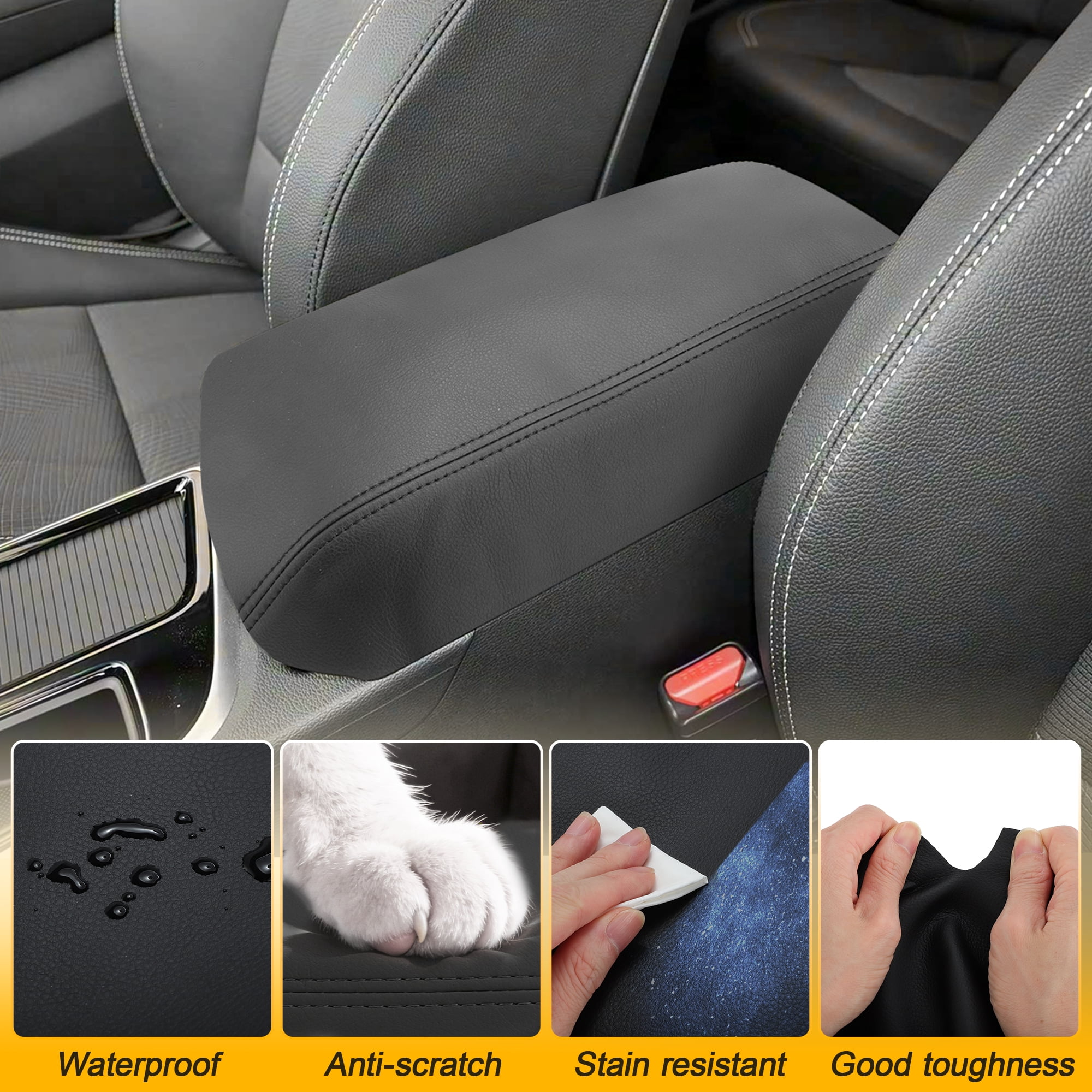 Unique Bargains Premium Center Console Armrest Cover for Hyundai Sonata 2015-2019 Models