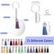 thumbnail image 2 of Guardurnaity 100 Pieces/Set Acrylic Key Ring Blank Keychain Keyring DIY Replacing Decor Making Paintable Crafts Decorative Decorative Ropa, zapatos y accesorios Miscelánea Guardurnaity BFH000379-00, 2 of 6