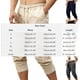 thumbnail image 3 of Ceisia Men's Solid Color Loose Cargo Capris with Elastic Drawstring Waist & Multi Pockets Black M Gifts, 3 of 7