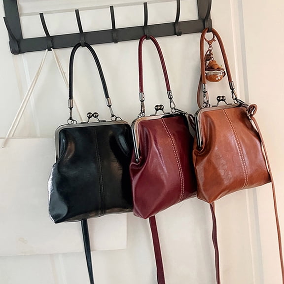 OEFNTAC Shoulder Crossbody Bag Spring Nostalgic Women’s Handbag Soft PU Leather Texture Modern Versatile Small Satchel Comfortable Vintage Trendy Purse 7.87x7.48in