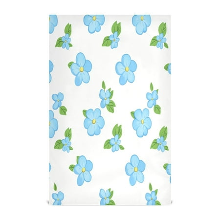 

Watercolor Blue Flowers Kitchen Towels Set of 4 Tea Towels for Kitchen Decorative Waffle Dishcloths 28x18in