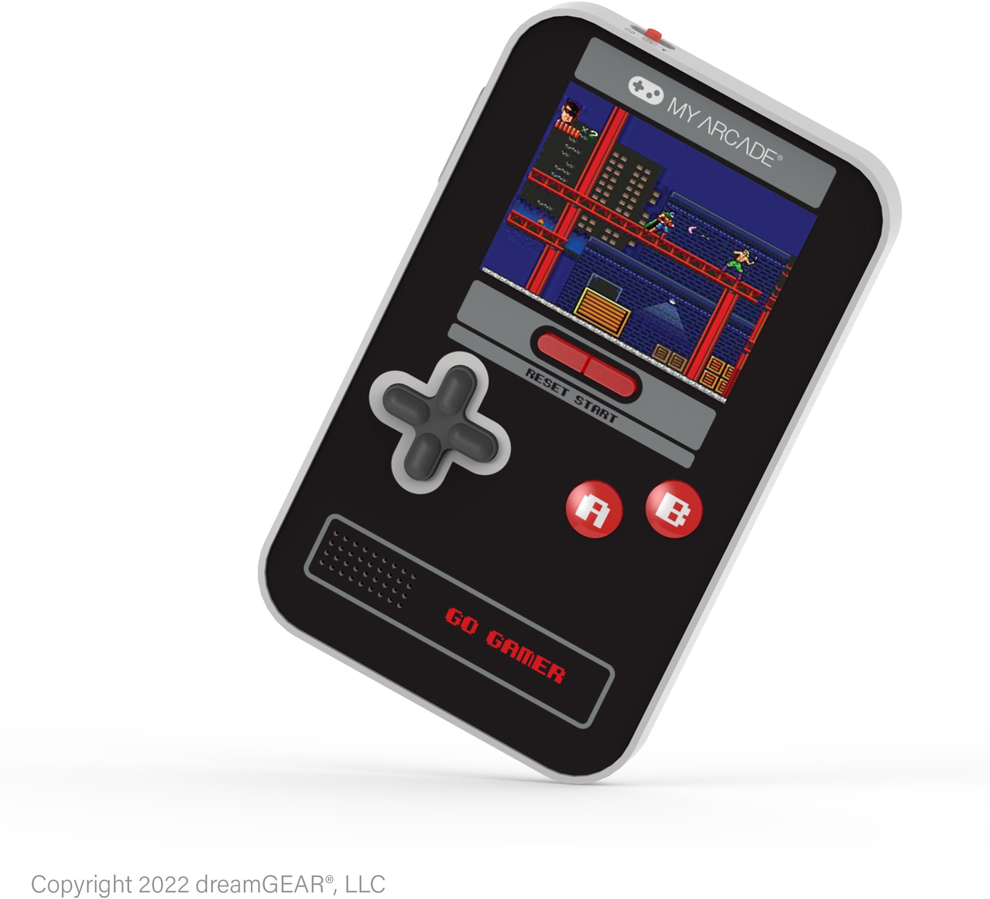 My Arcade 300-in-1 Handheld Video Game System, Black & Red