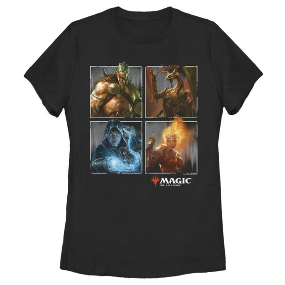 Women's Magic: The Gathering Character Box  Graphic Tee Black Small