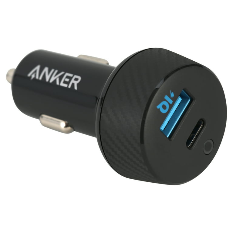 Anker PowerDrive C2 27W USB-C Car Charger Combo with USB- A- C 6ft cable 