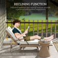 thumbnail image 4 of Outsunny Foldable Fauteuil inclinable w / Repose-pieds rétractable, coussin, blanc, 4 of 10