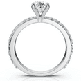 thumbnail image 2 of Pompeii 1 1/2Ct Oval Diamond Engagement Side Stone Ring Gold Lab Grown (F/G,VS1-VS2), 2 of 4