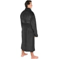 thumbnail image 2 of Luxurious Men'S Shawl Collar Fleece Bathrobe Spa Robe, 2 of 3