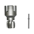 thumbnail image 1 of DTREELS 4 in1 Water Pipe Wrench & Threader, Pipe Tapping and Threading Tool, Integrated Internal & External PipeThreading Tool, for 1/2, 3/4 and 1 Water Pipes, Drill Driven Plumbing Repair Set, 1 of 8