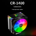 thumbnail image 3 of Enfriador de CPU 4 tubos de calor de cobre puro RGB PWM 4Pin radiador de ventilador de refrigeración para Intel/AMD JShteea Nuevo, 3 of 9