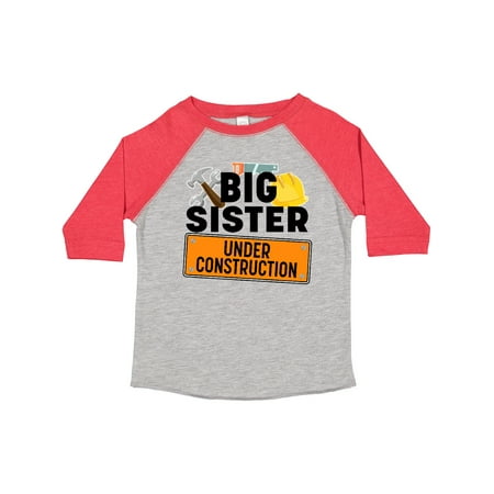 

Inktastic Big Sister Under Construction Girls Toddler T-Shirt
