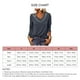 thumbnail image 5 of Leopard V cuello Pullover suelta Casual manga larga Top suave túnica de moda para las mujeres, 5 of 5