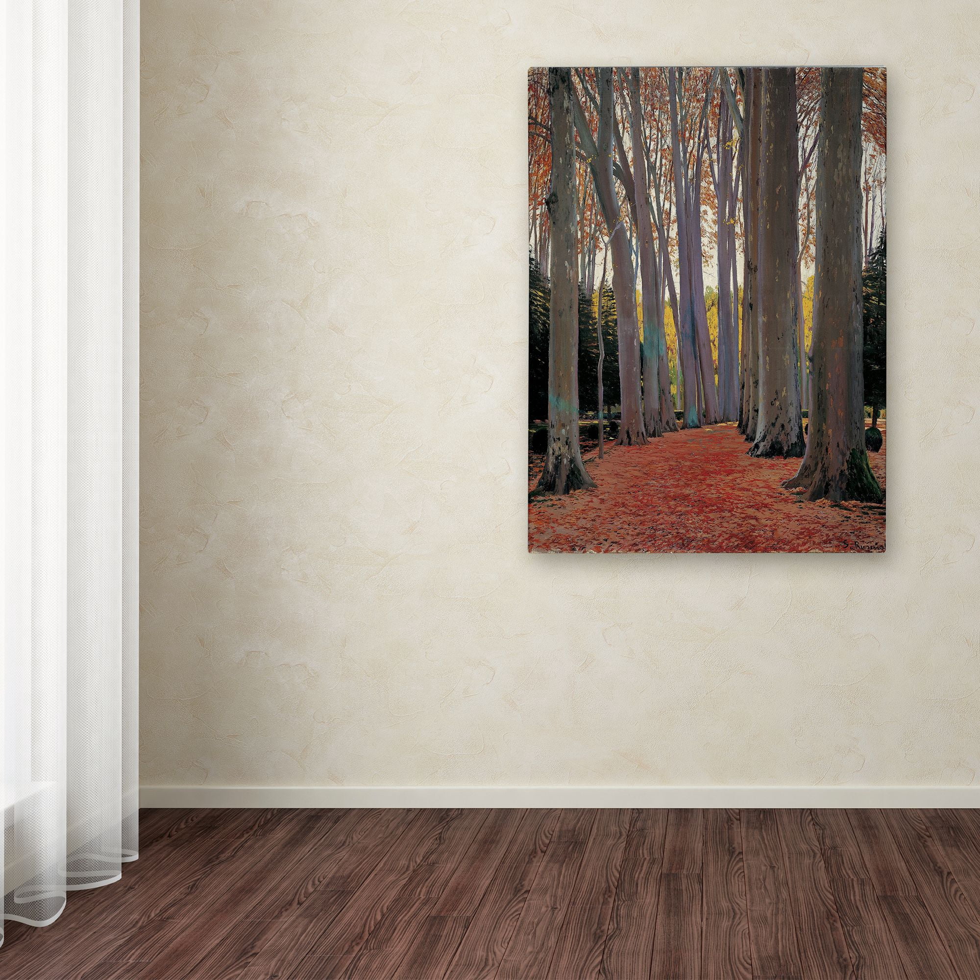 Santiago Rusinol 'Avenue Of The Trees' Canvas Art