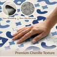 thumbnail image 6 of ODIKA 4'x6' Navy Geometric Abstract Design Washable Area Rug Modern Symmetrical Shapes with Bold for Bedroom, Reading Nook, Pet Friendly & Non-Shedding, 6 of 7