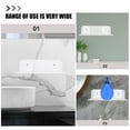 thumbnail image 2 of RENACLIPY 2Pcs White Floating Shelf Wall-Mounted Storage Rack Acrylic Bathroom Storage Stand, 2 of 5