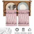 thumbnail image 5 of Pink Kitchen Towels Set of 3, She Leaves A Little SPARKLE Wherever She Goes Absorbent Dish Towels for Kitchen, Microfiber Hand Towel, Quick Drying Tea Towel for Cleaning Decorative Dishcloths, 5 of 7