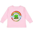 thumbnail image 3 of Inktastic Happy St. Patrick's Day Rainbow and Hat Boys or Girls Long Sleeve Toddler T-Shirt, 3 of 5
