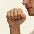 thumbnail image 5 of Flydeer Men Wedding Band Titanium Steel 8mm Yellow Men Rings Promise Rings for Men Size 11, 5 of 5