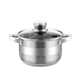 thumbnail image 5 of HausRoland Stainless Steel Stockpot Set of 4 Cooking Pot Set Casserole 2qt 3qt 4qt 6.4qt, 5 of 7