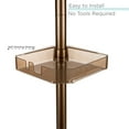 thumbnail image 3 of Bath Bliss 4-Shelf Tier Tension Corner Shower Plastic Organizer Caddy in Bronze, 3 of 8