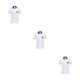 thumbnail image 3 of Uniformes de Chef Jumpingount para mujer abrigo de Chef manga corta resistente al desgaste Blanco 4XL, 3 of 6