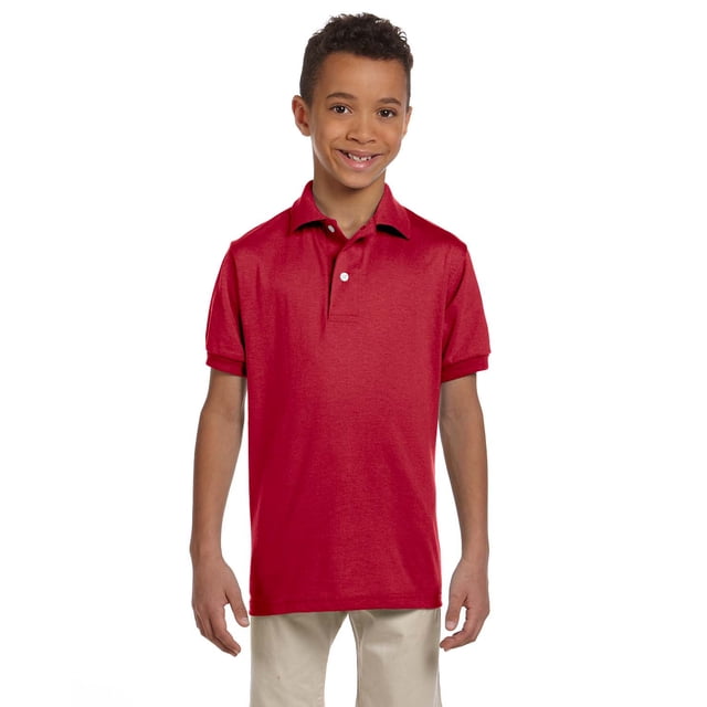 Jerzees Youth 5.6 oz. SpotShield Jersey Polo - 437Y