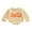 Khaki, variant on Newborn Baby Girl Boy Halloween Outfits Long Sleeve Pumpkin Ghost Oversized Bubble Romper Sweatshirt Fall Pullover Tops
