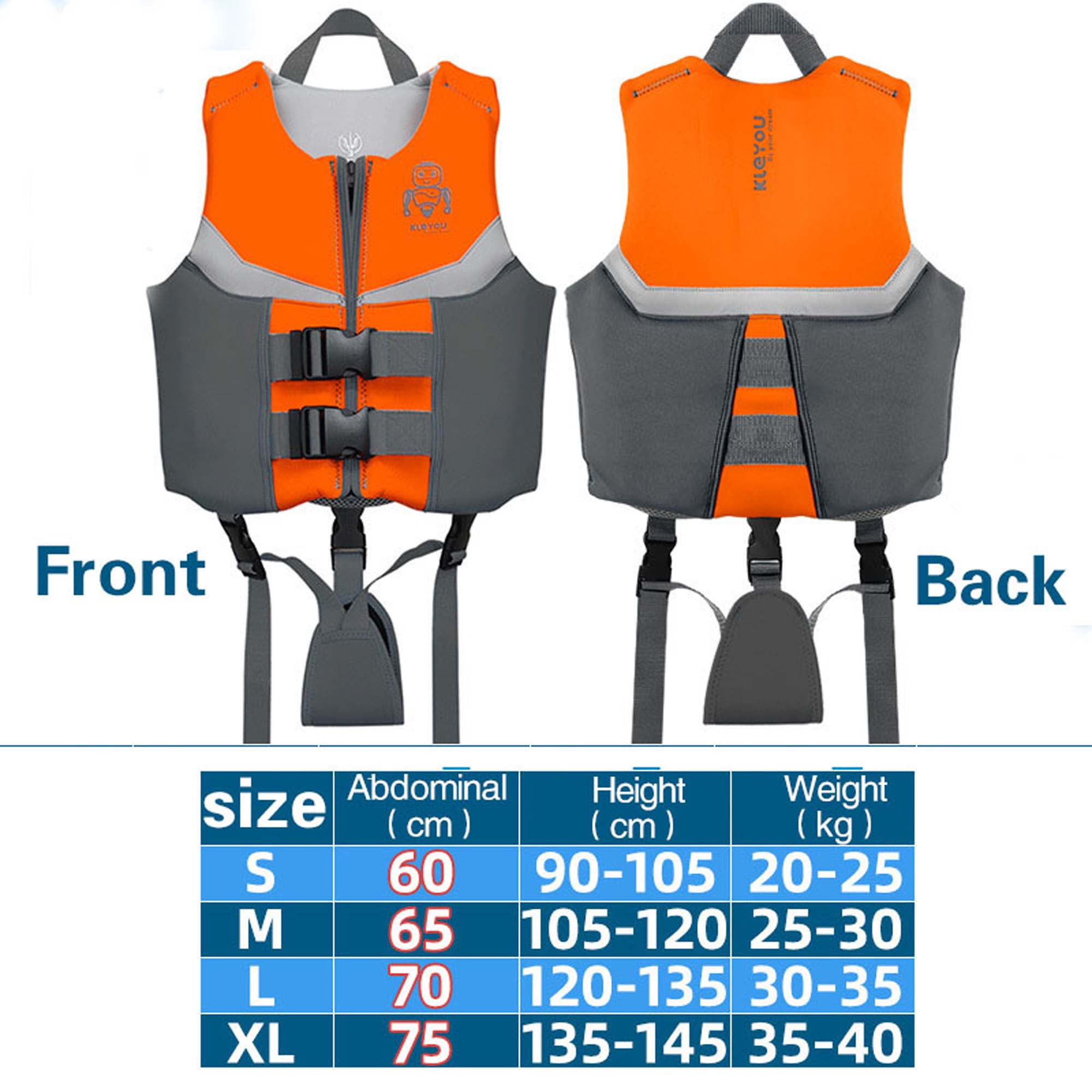 Kids Swim Vest Life Jacket Flotation Swimming Aid with Adjustable Safety Strap Children Life Vest