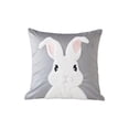 thumbnail image 1 of Eoozwa Simples Series Easter Pillow Cover Cute Rabbits Printed Sofa Cushion Cover Holiday Decoration, 1 of 6