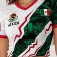 thumbnail image 6 of 2026 New Mexico Soccer Jerseys Women, Mexico National Team Supporter Shirt, Mexican Jersey Soccer Crop Top, V-Neck Short Sleeve Football Tee for Sports Casual Daily Use for Adult, 6 of 9