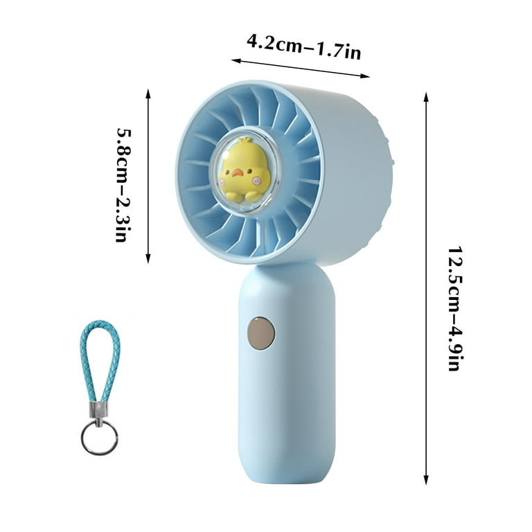 Dengmore Cute Design Hand Fan Handheld Mini Fan Portable USB Rechargeable  Small Pocket Fan Battery Operated Fan [14 21 Working Hours] With Keychain  Travel Outdoor 1PC 
