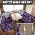 thumbnail image 2 of XYZCANDO RV Booth Seat Covers, Compatible with Couch Camper, RV Dinette Cushion Covers for RV Dining Table RV Seat Easy to Install, Purple Bat Swirl, 2 of 8