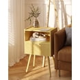thumbnail image 6 of Nightstand, Modern Bedside Table with Storage Drawer and Open Wood Shelf, for Living Room, Bedroom and Small Spaces, Accent Night Stand with Solid Wood Legs, Easy Assembly, 6 of 16