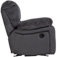 thumbnail image 3 of Corvallis Transitional Reclining Gliding Console Loveseat - Steel Blue, 3 of 11